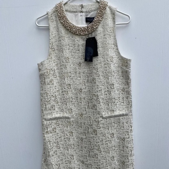 Rachael Zoe Embellished Metallic Mini Sz 6 - Picture 3 of 12